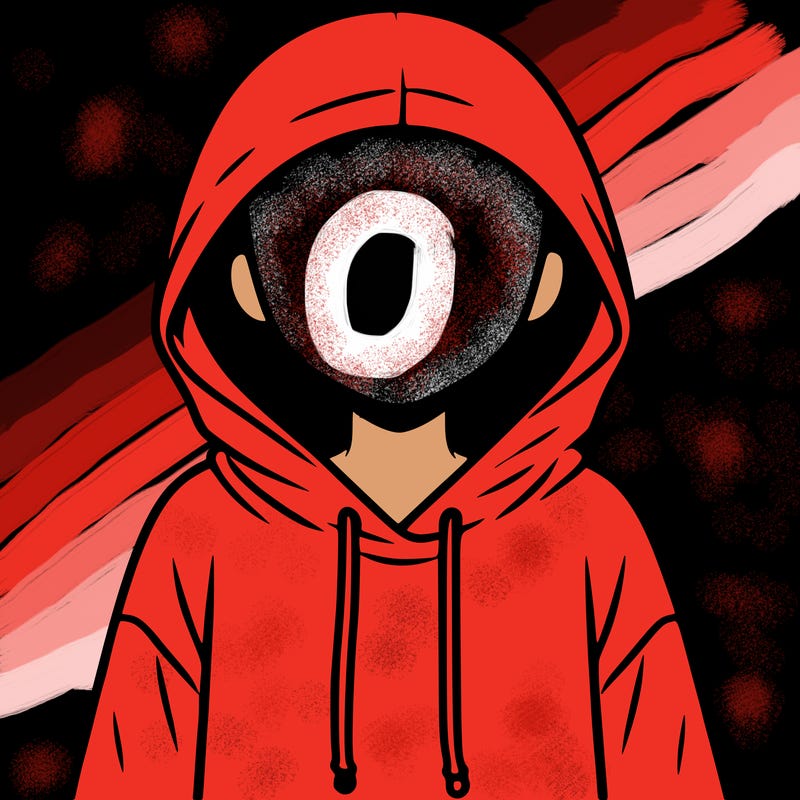 faceless girl in hoodie