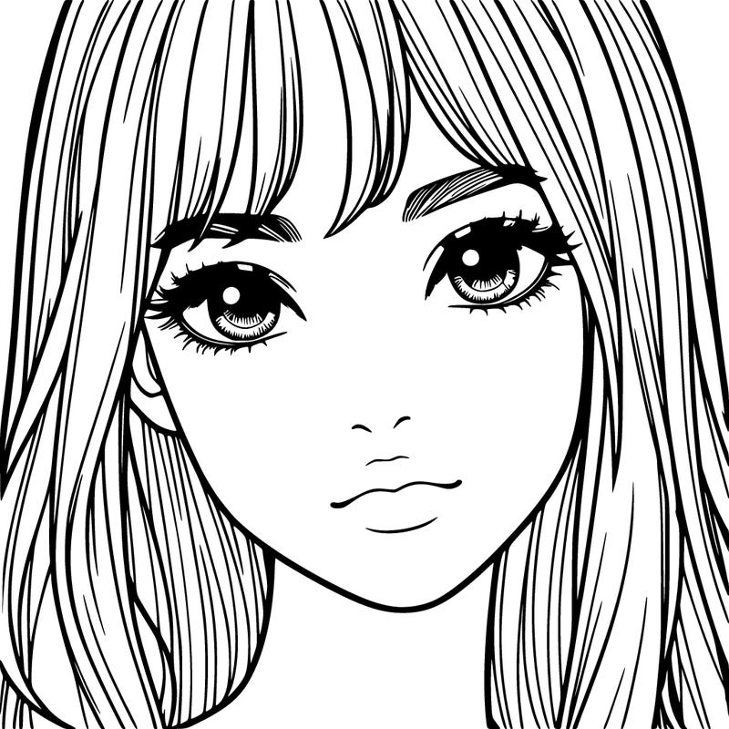 a realistic girl who is looking at you like she knows she in the screen