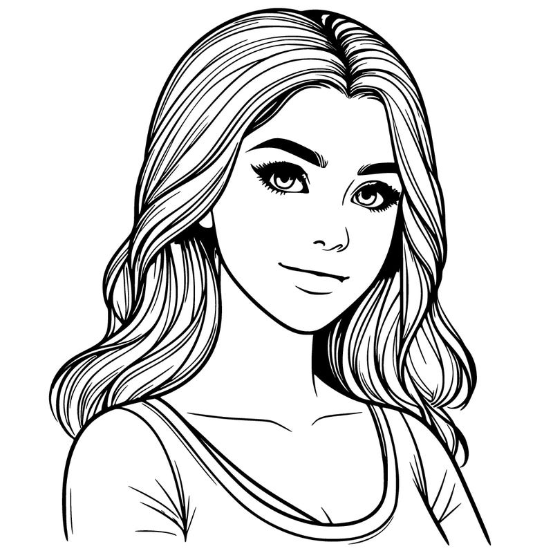 realistic, teen beautiful girl