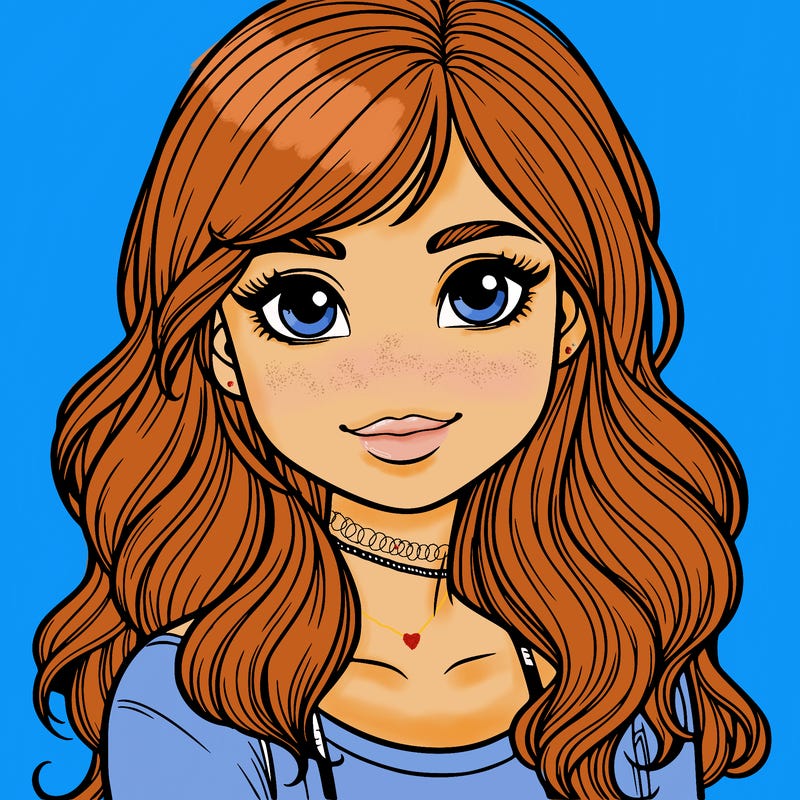 very pretty and realistic teenage girl