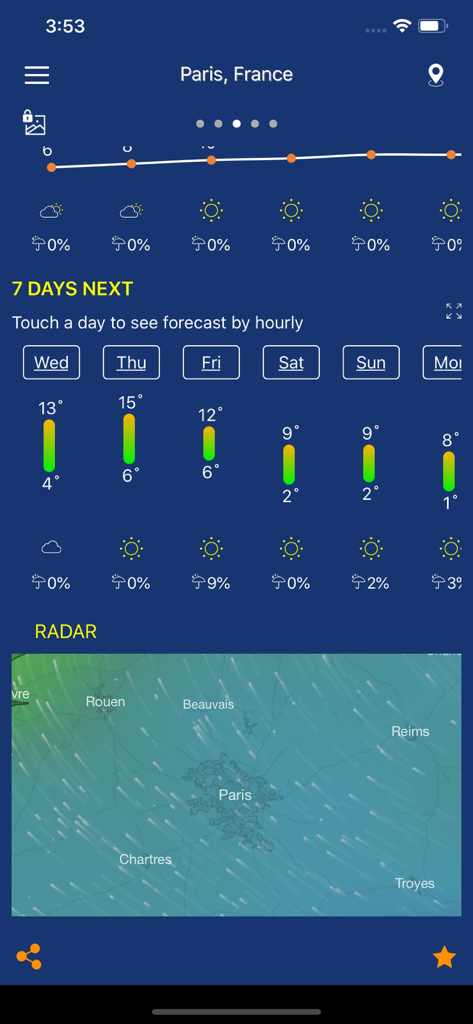 Accurate Weather forecast pro - 7 day weather forecast and radar map in Accurate Weather forecast pro app