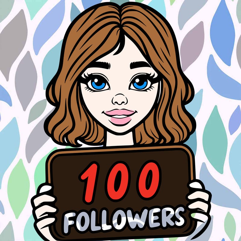 100 followers realistic girl
