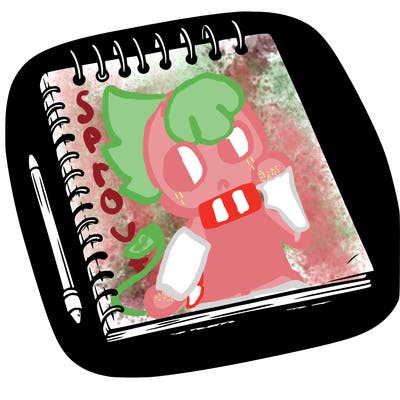 a blank sketch pad