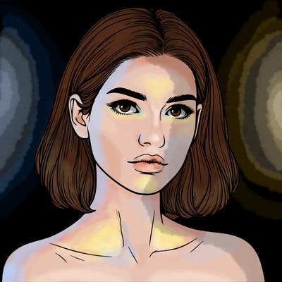 realistic portrait of woman