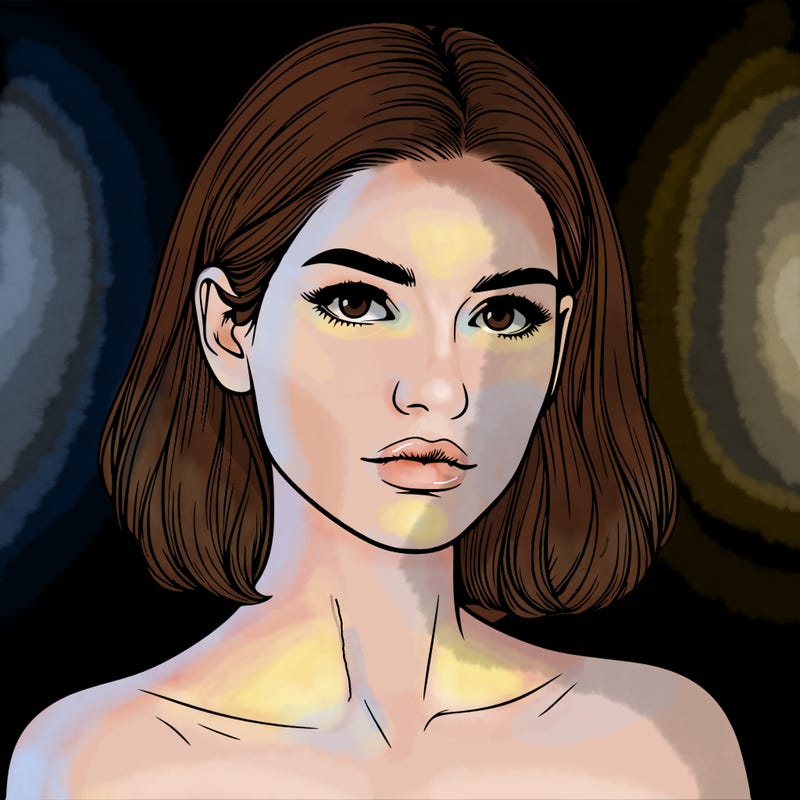 realistic portrait of woman