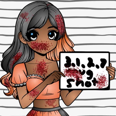 realistic pretty girl holding blank sign