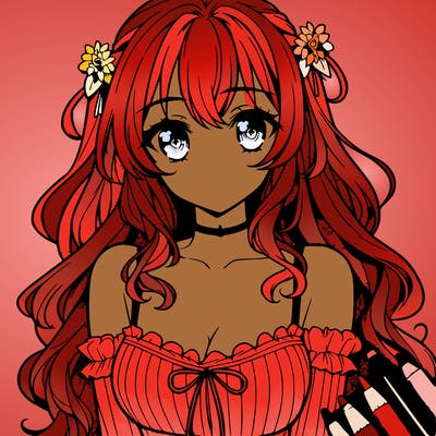 anime beautiful girl