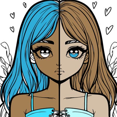 realistic girl split