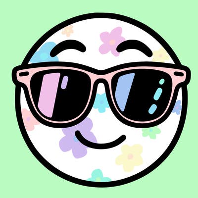 emoji with sunglasses