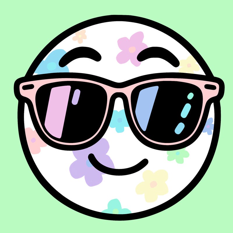 emoji with sunglasses