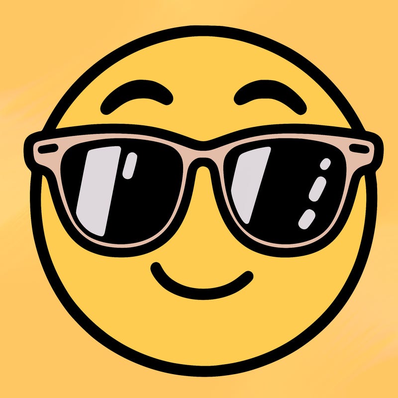 emoji with sunglasses