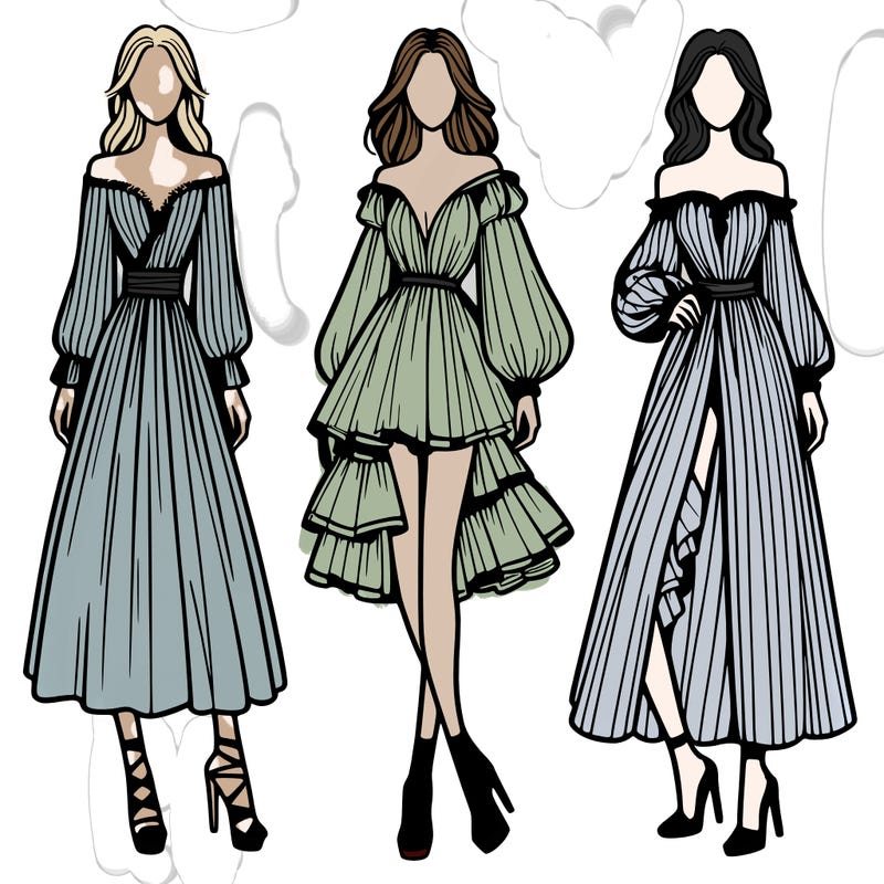 fashion models dresses