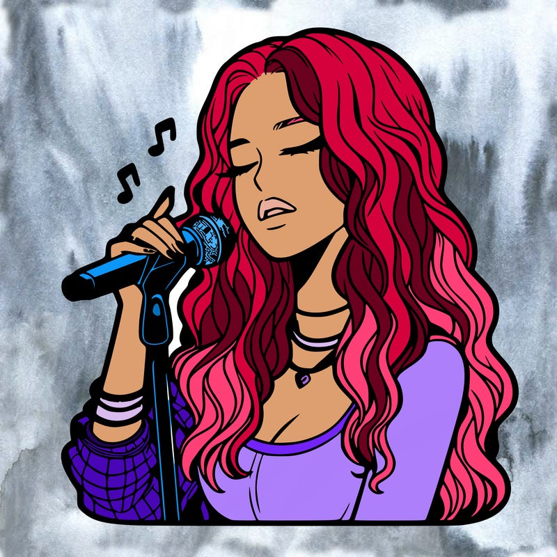 realistic female singer