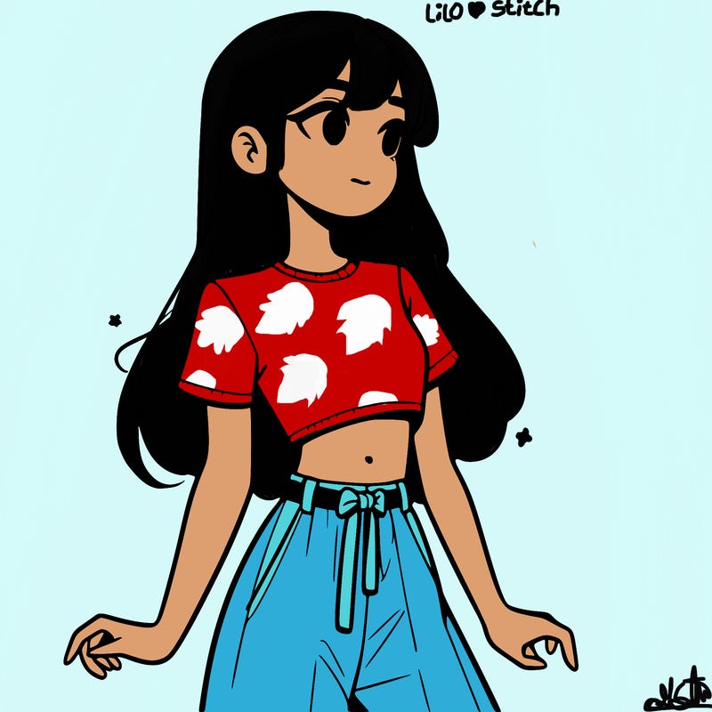 girl in a cute crop top