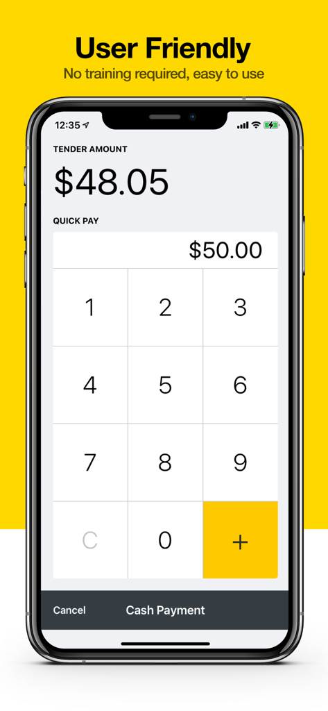 Dinlr Waiter: Restaurant POS - User friendly payment screen for Dinlr Waiter Restaurant POS app