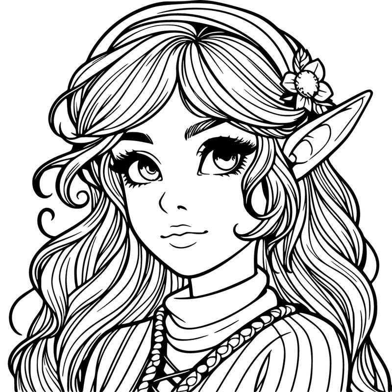 realistic elf girl