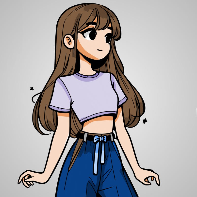 girl in a cute crop top