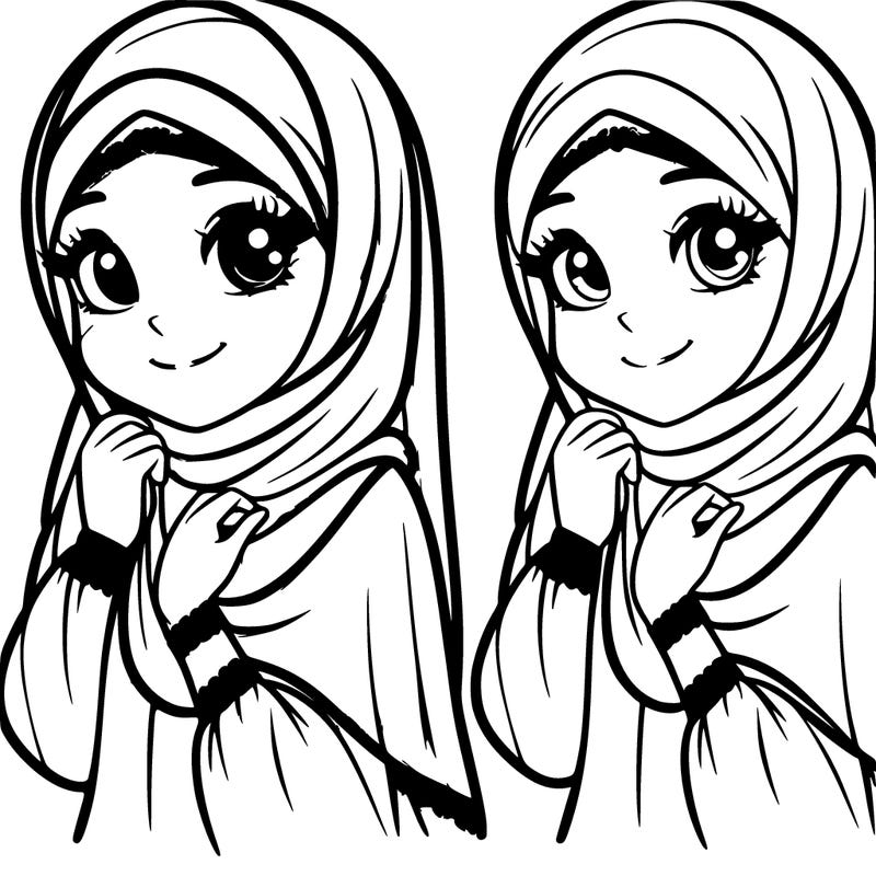 a very, very, very beautiful veiled girl