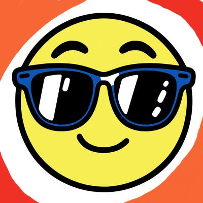 emoji with sunglasses