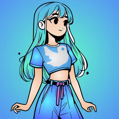 girl in a cute crop top