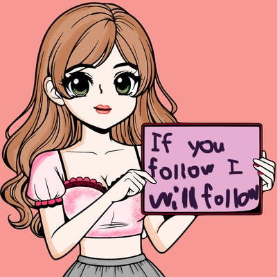 realistic pretty girl holding blank sign