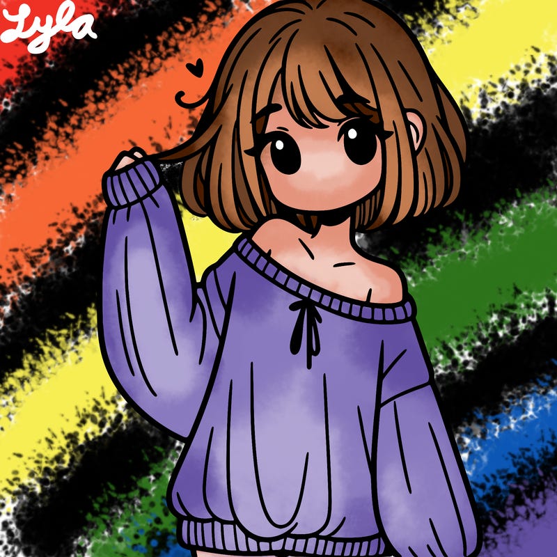 girl in baggy sweater hanging off her shoulder