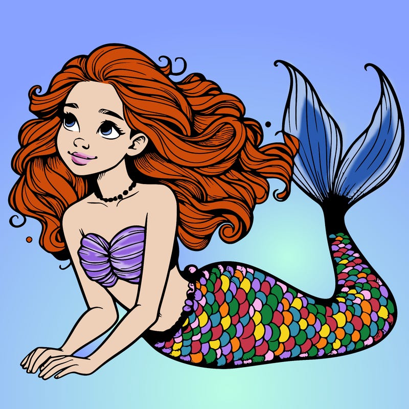 a realistic mermaid