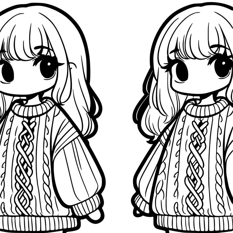 girl with oversized sweater