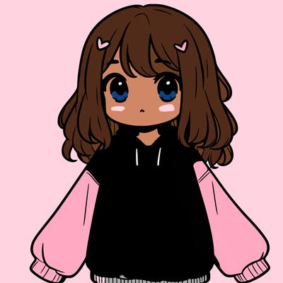 girl wearing frogging sweatshirt