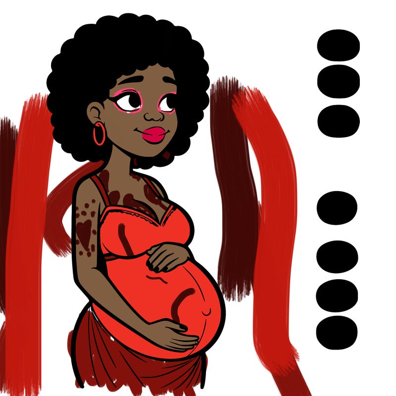 pregnant african american woman