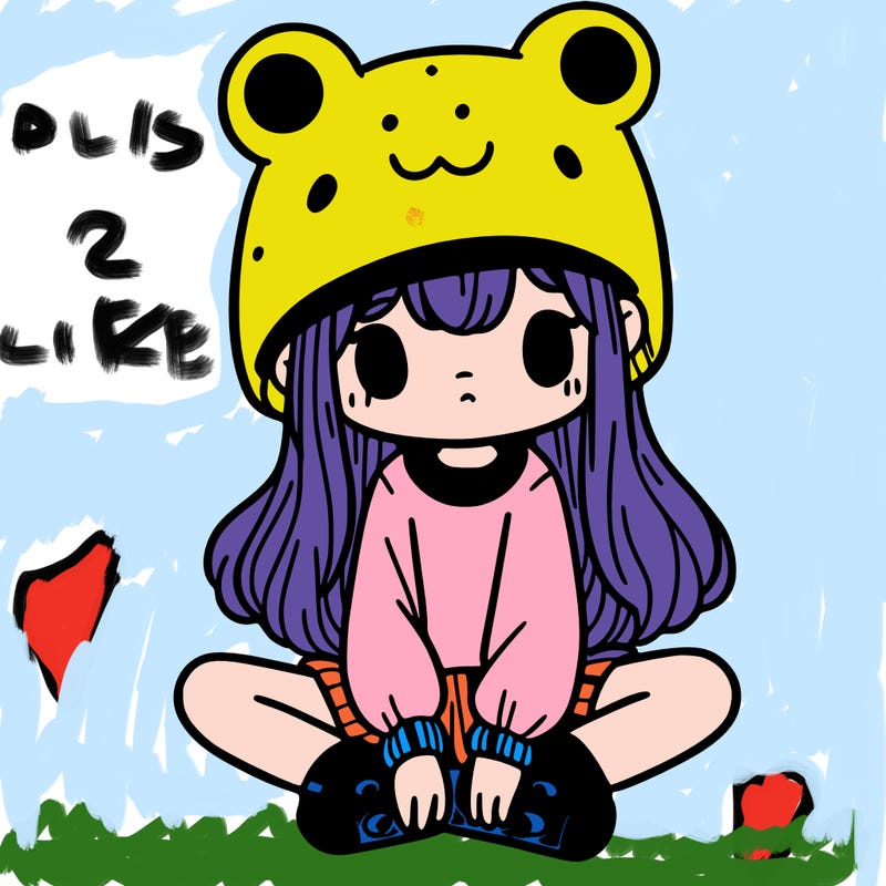 a girl wearing a frog hat and some frog socks