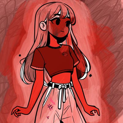 girl in a cute crop top