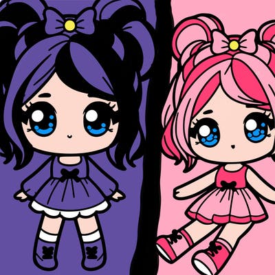 cute little doll girl