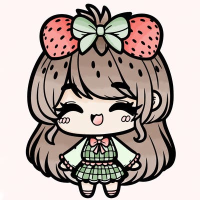 chibi strawberry girl