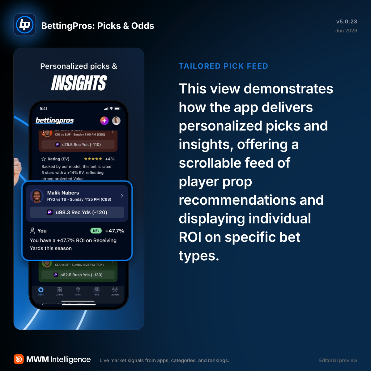 BettingPros: Picks & Odds - Sports App | MWM