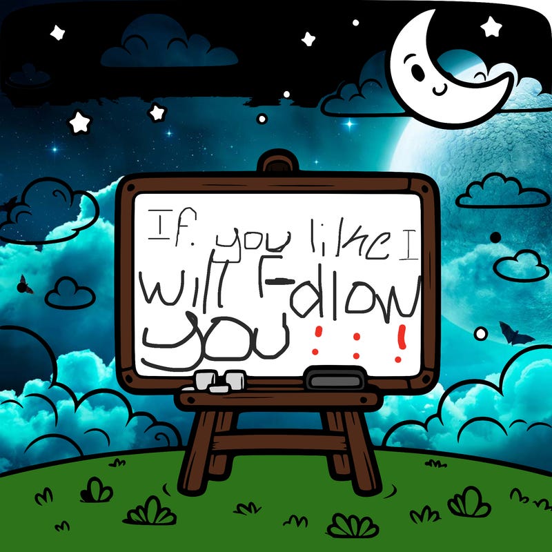 blank white board in the sky