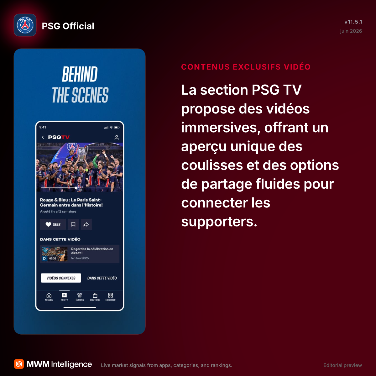 PSG Officiel - Application Sports | MWM