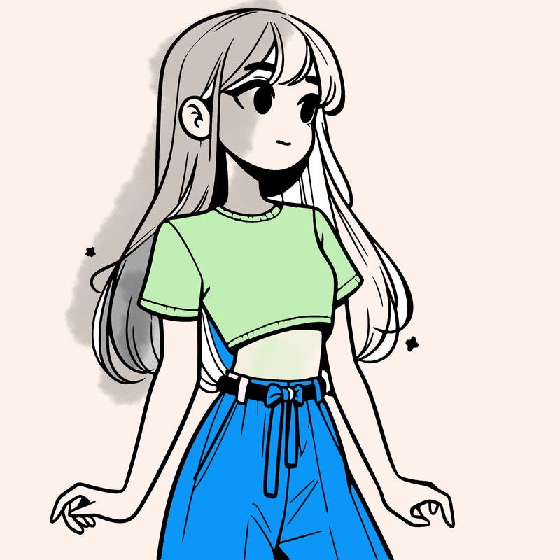 girl in a cute crop top