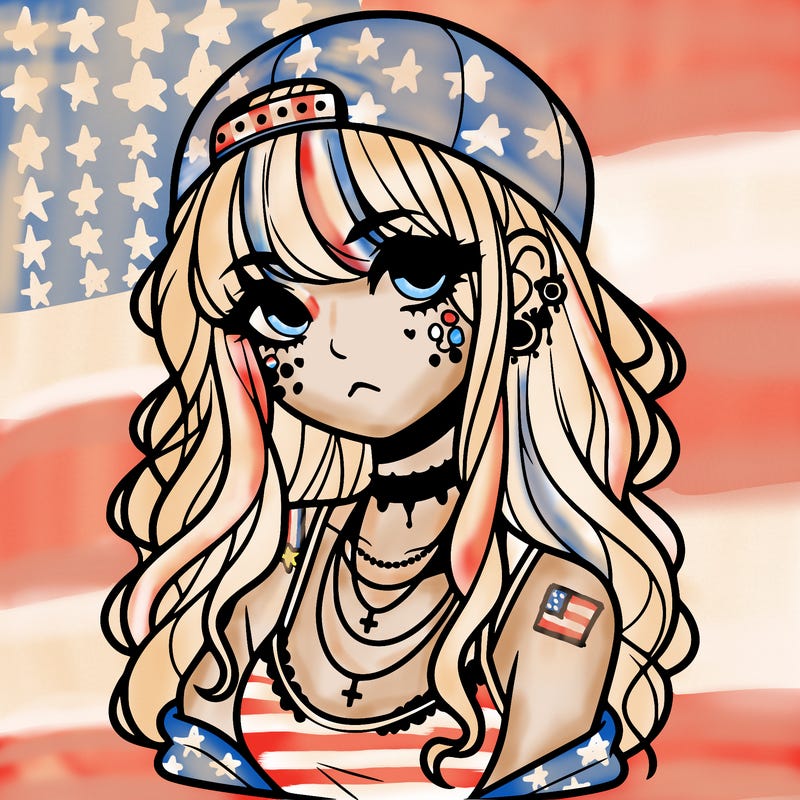 scene girl aesthetic