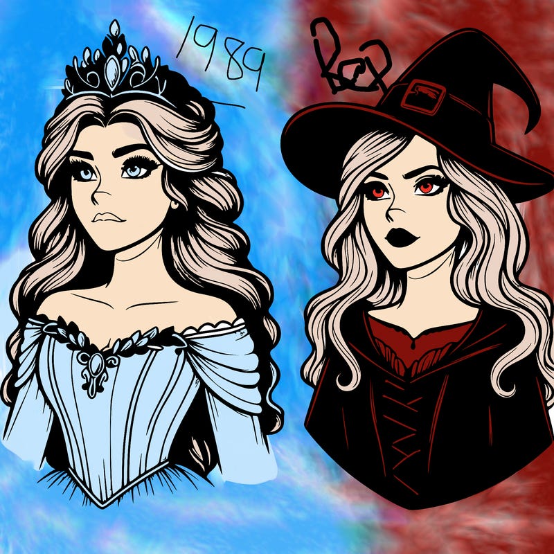princess and witch realistic