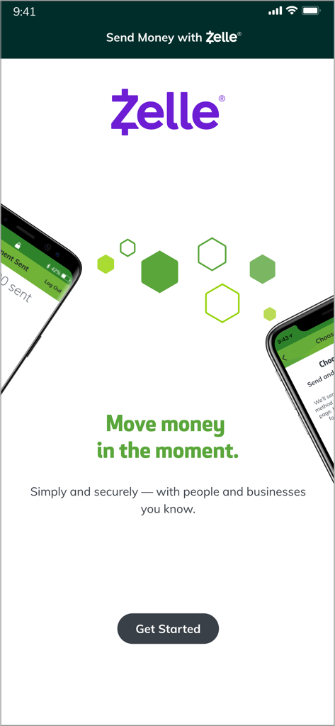 Huntington Mobile Banking - Zelle integration screen within the Huntington Mobile Banking app for sending money securely