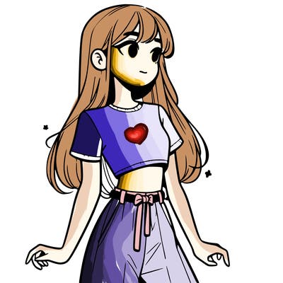 girl in a cute crop top