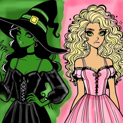 elphaba and glinda