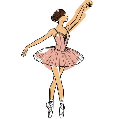 realistic ballerina