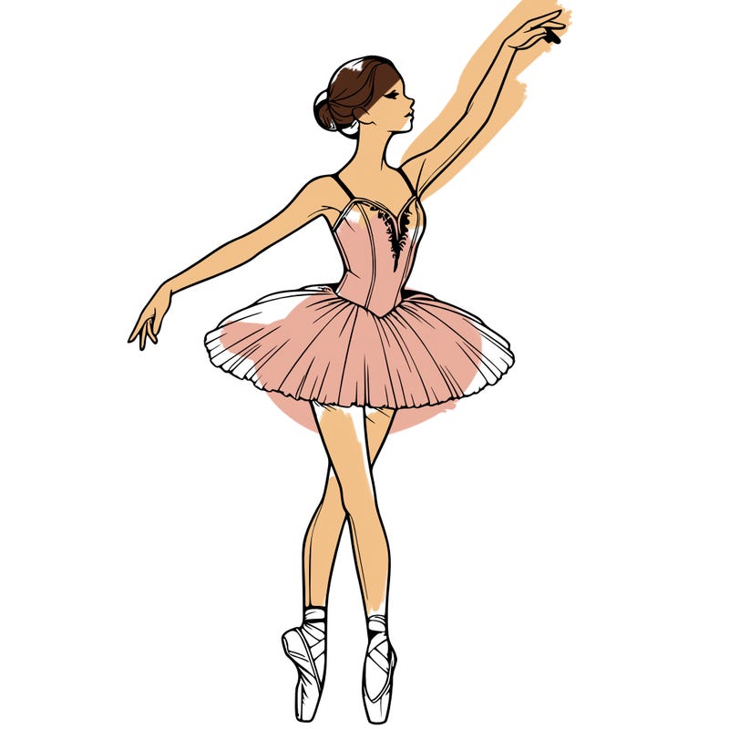 realistic ballerina