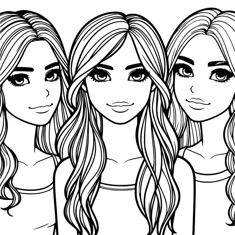 3 realistic looking girls