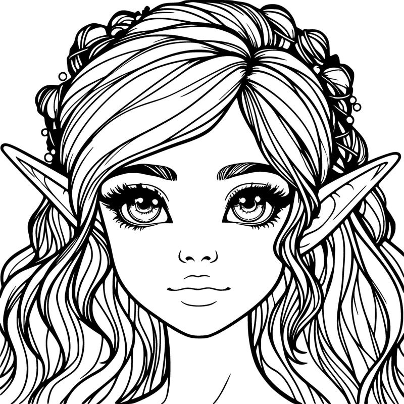 realistic elf girl