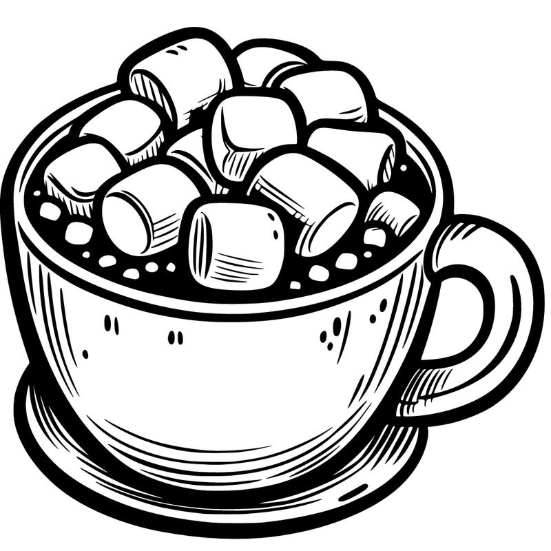 hot cocoa with marshmallows