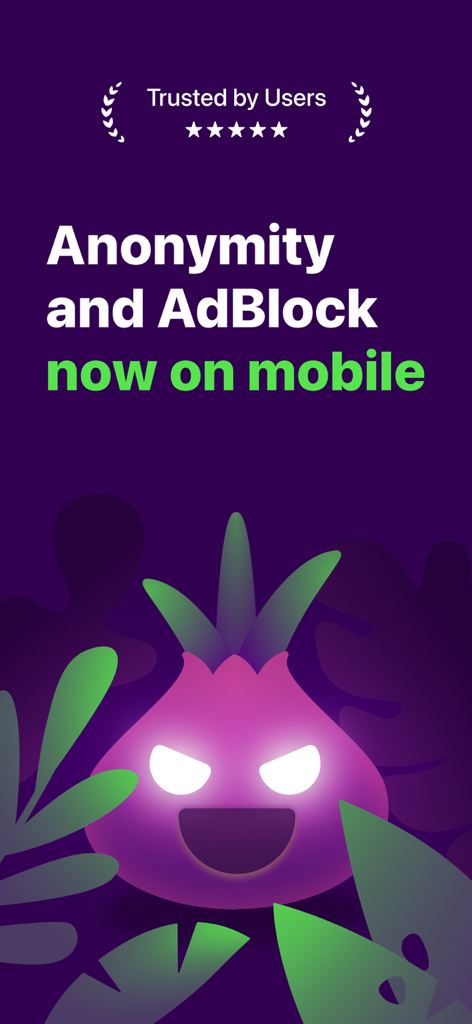 Promozione dell'app TOR Web Browser Dark Onion per anonimato mobile e adblock