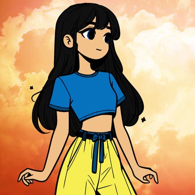 girl in a cute crop top